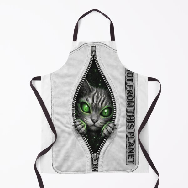 Item preview, Alien Cat Artemis II T-Shirt – Not From This Planet, Space Zipper 3D Design designed and sold by fayrozelmasry.