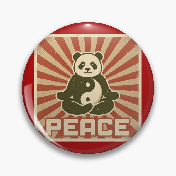Item preview, Yin Yang Peace Panda designed and sold by shellle in the ocean.