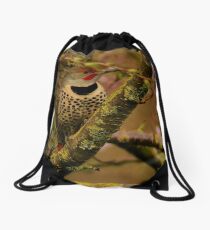 FLICKER POSING Drawstring Bag