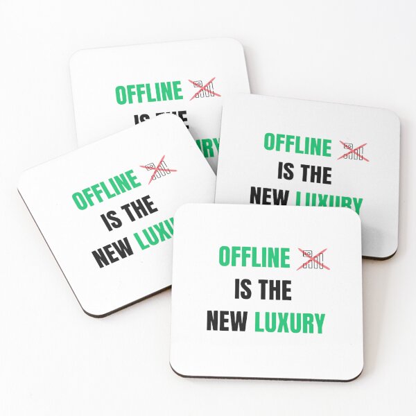 Item preview, Offline Is The New Luxury T-Shirt | Travel Hiking Minimalist Design designed and sold by VibeAura™.