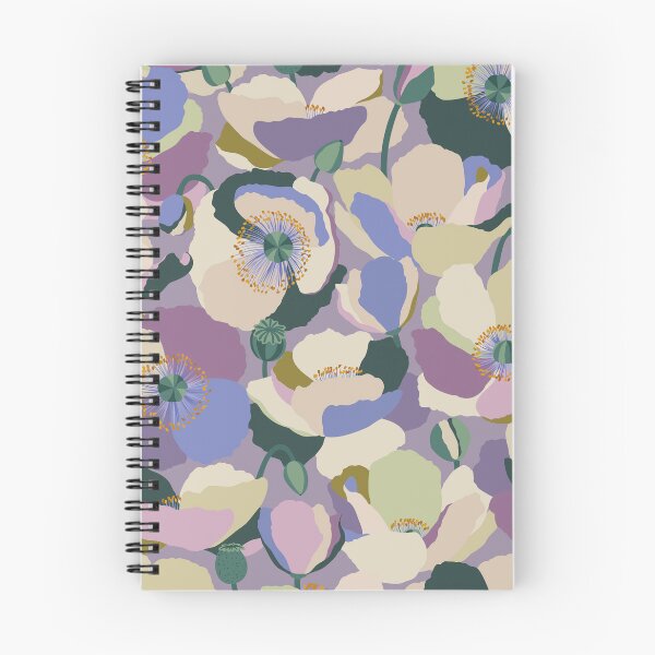 Item preview, Purple Poppies · Floral background designed and sold by dacoparo.