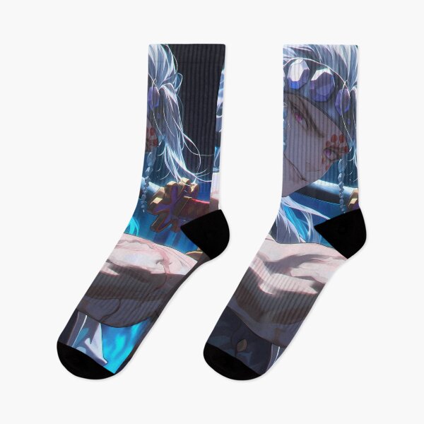 Item preview, Tengen Uzui Demon Slayer Flashy Neon Blue Portrait designed and sold by TanglenRabbit.