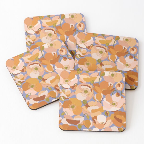 Item preview, Orange Poppies · Floral background designed and sold by dacoparo.