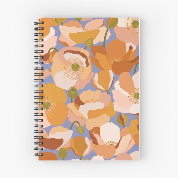 Artikelvorschau, Orangefarbene Mohnblumen · Blumenhintergrund entworfen und verkauft von dacoparo.