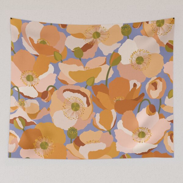 Item preview, Orange Poppies · Floral background designed and sold by dacoparo.