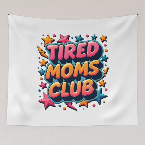 Item preview, Funny Tired Moms Club Cool Mommy Mothers Day Birthday Mothers Day Gift for Mama Wife designed and sold by ArtDesignerHub.