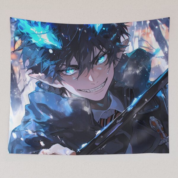 Item preview, Rin Okumura Blue Exorcist Blue Fire Intensity designed and sold by TanglenRabbit.