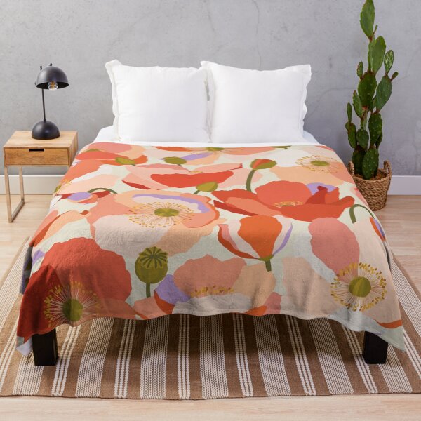 Item preview, Red Poppies · Floral background designed and sold by dacoparo.