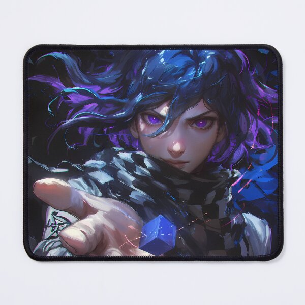 Item preview, Kokichi Ouma Danganronpa Killing Harmony Neon Trickster With Blue Cube designed and sold by TanglenRabbit.