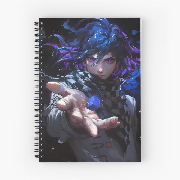 Item preview, Kokichi Ouma Danganronpa Killing Harmony Neon Trickster With Blue Cube designed and sold by TanglenRabbit.