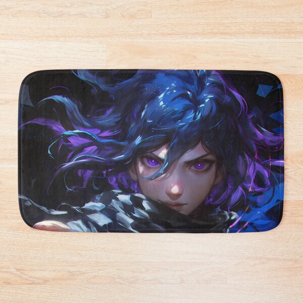 Item preview, Kokichi Ouma Danganronpa Killing Harmony Neon Trickster With Blue Cube designed and sold by TanglenRabbit.