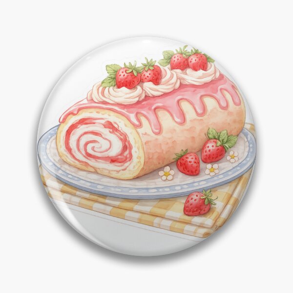 Item preview, mysterious and delicious strawberry roll cake designed and sold by LiriosLand.