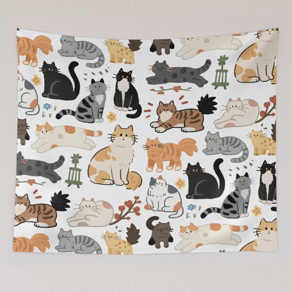 Item preview, Adorable kitten patterns  designed and sold by xiao xuans.