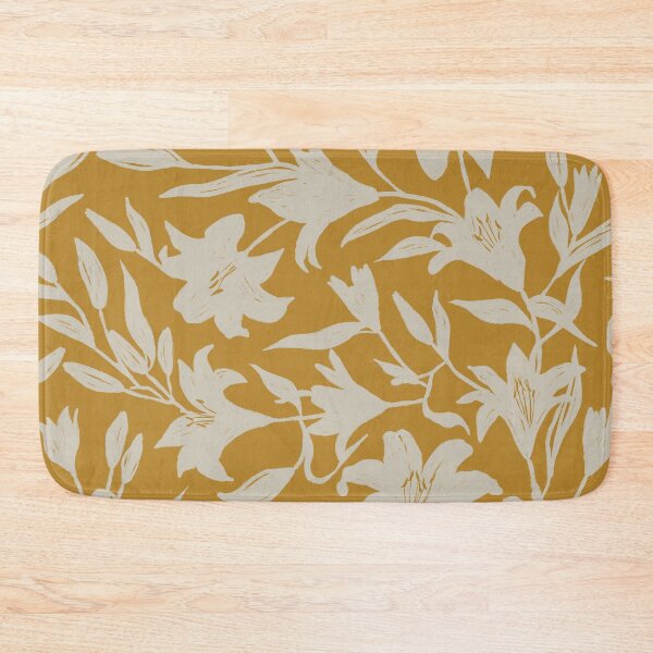 Item preview, Yellow Lilies · Floral background designed and sold by dacoparo.