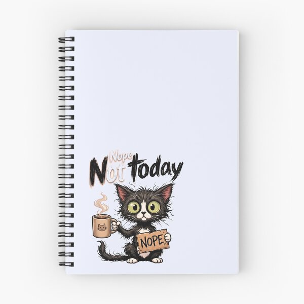 Item preview, Black Cat Nope NOT TODAY designed and sold by Poppflix-TM.