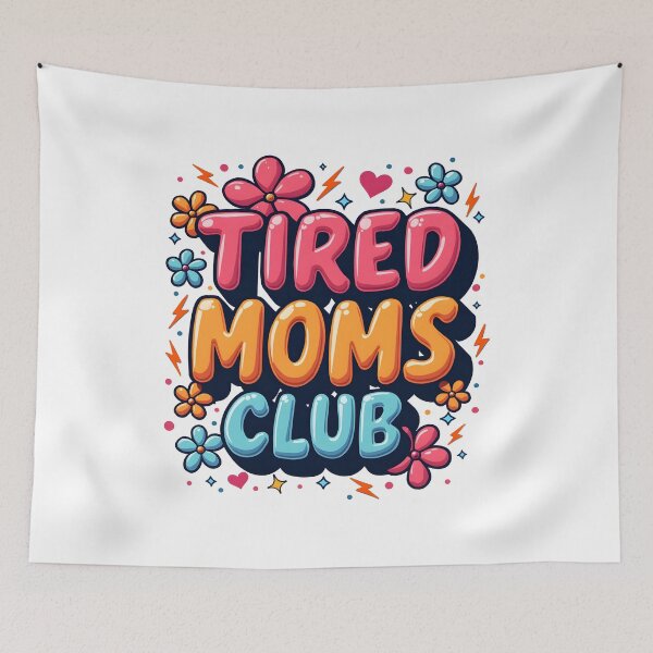 Item preview, Funny Tired Moms Club Cool Mommy Mothers Day Birthday Mothers Day Gift for Mama Wife designed and sold by ArtDesignerHub.