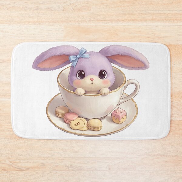 Item preview, Think They'll Notice? Cute Kawaii Bunny in Teacup designed and sold by TotsTeeShop.