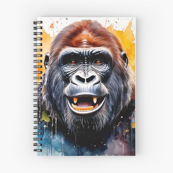 Item preview, Expressive Gorilla Portrait – Vibrant Watercolor Wildlife Art - Kids Room - Safari designed and sold by CattlettArt.