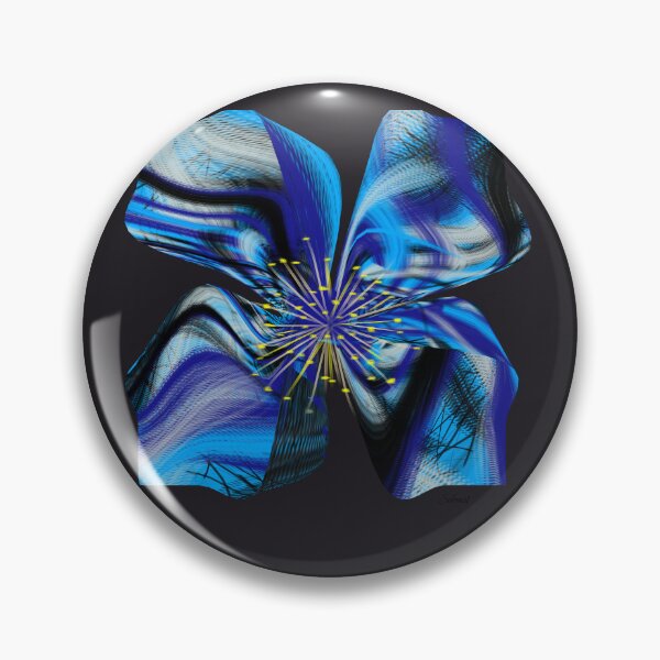 Artikelvorschau, Blaue abstrakte Blume entworfen und verkauft von SahmatArt.
