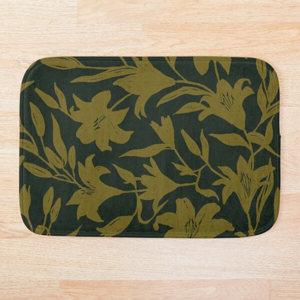 Item preview, Green Lilies · Floral background designed and sold by dacoparo.