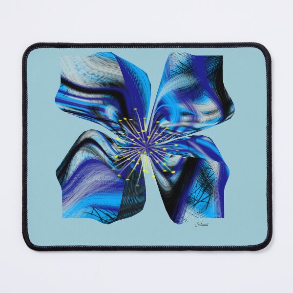 Item preview, Blue Abstract Flower designed and sold by SahmatArt.