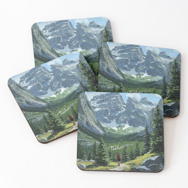 Item preview, The Silent Valley - Mountain Trail Painting designed and sold by Vivid Trace.