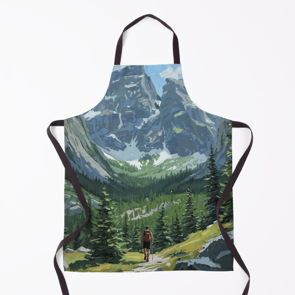 Item preview, The Silent Valley - Mountain Trail Painting designed and sold by Vivid Trace.