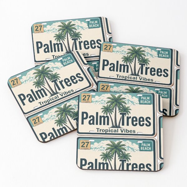 Item preview, Palm Trees, License Plates Palm Trees designed and sold by ryanapples2.