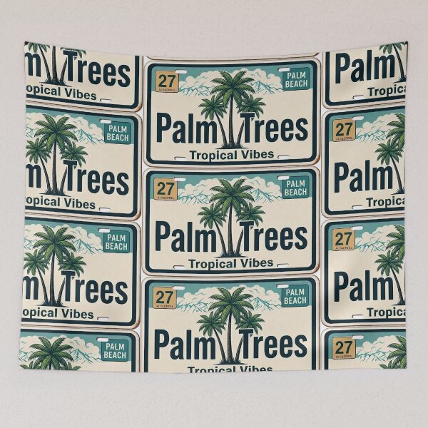Item preview, Palm Trees, License Plates Palm Trees designed and sold by ryanapples2.