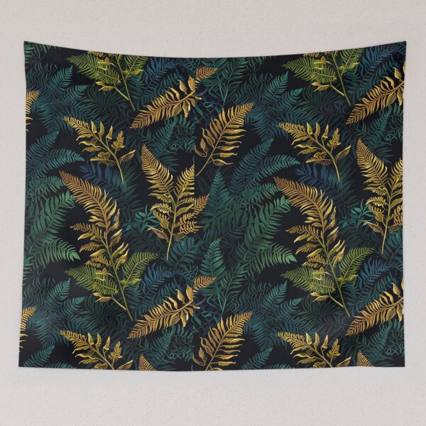 Item preview, Luxury Gold and Emerald Fern Pattern designed and sold by Quotable Gear.
