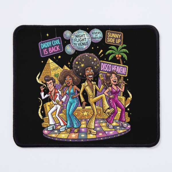 Item preview, Retro Disco Party Doodle Cartoon Singers 70s Funky Dance Floor Vintage Nightlife Illustration designed and sold by LineLoo.