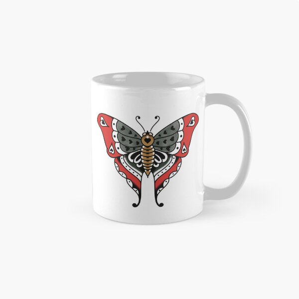 Item preview, old school heart butterfly designed and sold by JohnLunardeli.