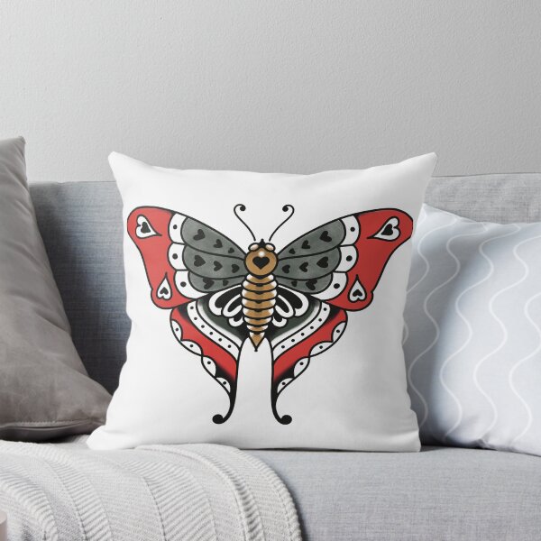 Item preview, old school heart butterfly designed and sold by JohnLunardeli.
