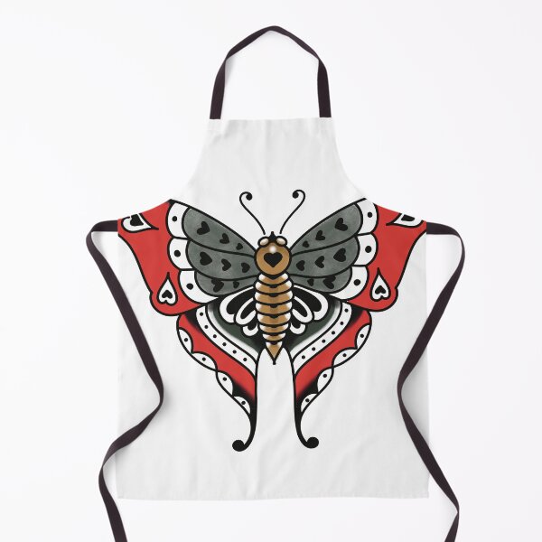 Item preview, old school heart butterfly designed and sold by JohnLunardeli.