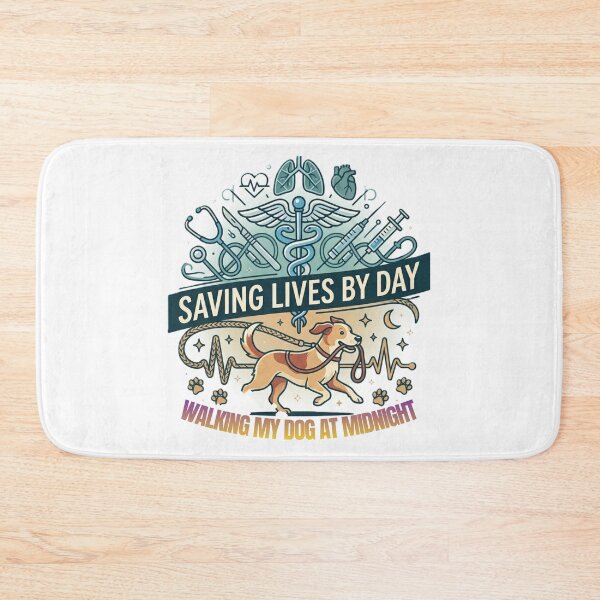 Item preview, Nurse by Day, Dog Mom by Night designed and sold by Vivid Trace.