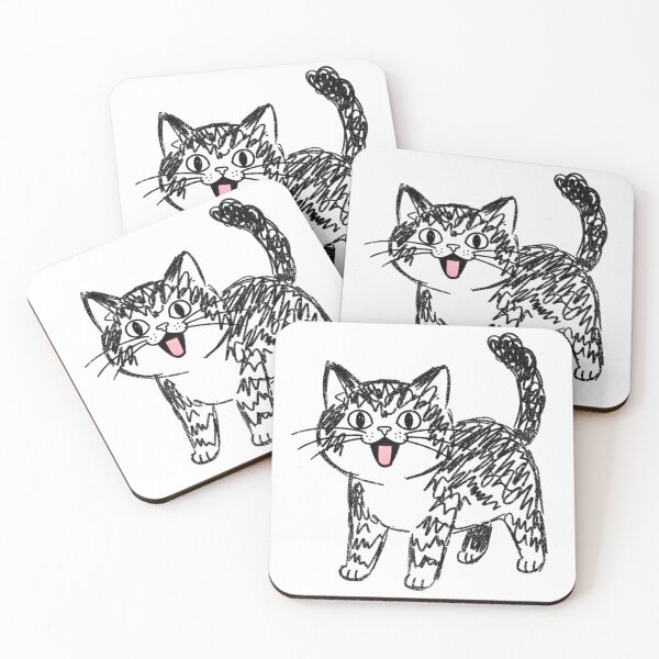 Item preview, はしゃぎ猫のニコニコタイム designed and sold by nyankojikan.