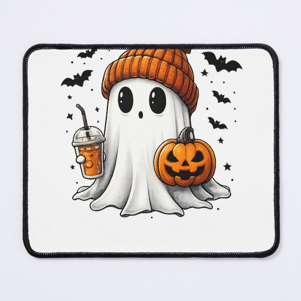 Item preview, Cute Halloween Ghost Pumpkin Drink Shirt, Spooky Cute Fall Aesthetic Ghost Design, Trendy Autumn Halloween Graphic designed and sold by RepRepublic.