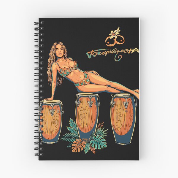 Item preview, Retro Tropical Pop Art Woman on Conga Drums Summer Vibes designed and sold by TopKult.