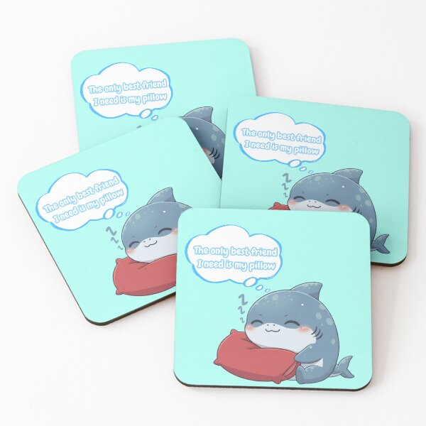 Item preview, My Pillow My Bestfriend! Cute Shark designed and sold by Nature's Chibis.