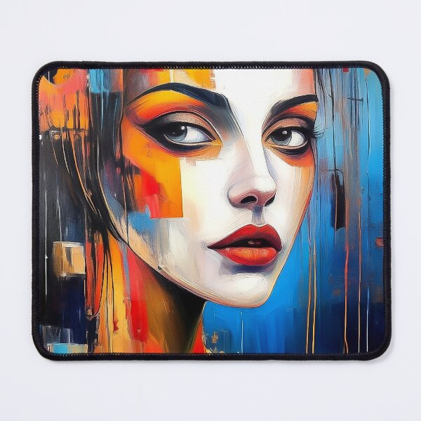 Item preview, Contemporary Urban Muse – Sophisticated Street Art Portrait for Modern Interiors designed and sold by CattlettArt.