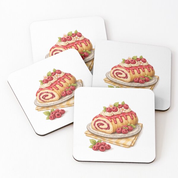 Item preview, delicious raspberry roll cake designed and sold by LiriosLand.