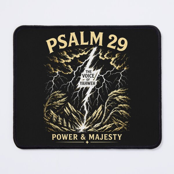 Item preview, Psalm 29 Power and Majesty Shirt – The Voice of Yahweh Lightning Christian T-Shirt designed and sold by Dexters Inspiring Creations.