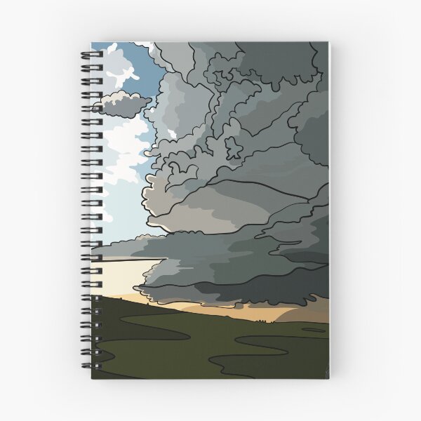 Item preview, Tall Thunderstorm over the hill - painting designed and sold by Miskobineshii.