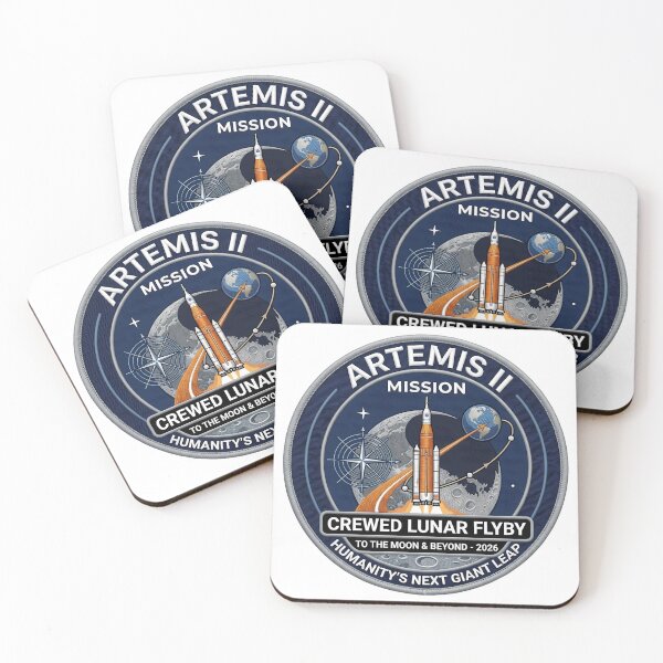 Item preview, Artemis II Lunar Flyby Mission Patch designed and sold by Ekracreatives.