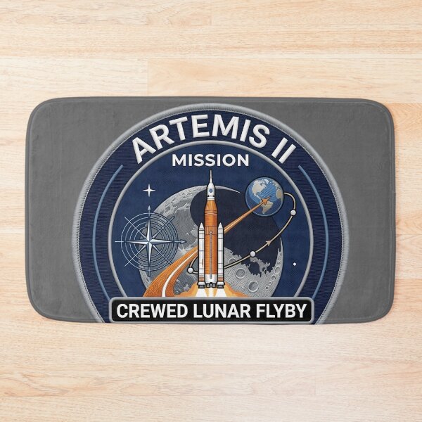 Item preview, Artemis II Lunar Flyby Mission Patch designed and sold by Ekracreatives.