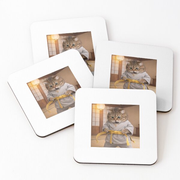 Item preview, Underrated Karate Cat – Cute Martial Arts Kitty designed and sold by LovelyCatGalaxy.