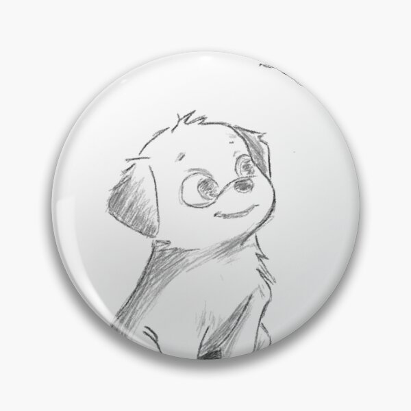 Item preview, Hand-drawn dog with butterfly  designed and sold by Sigma Data.