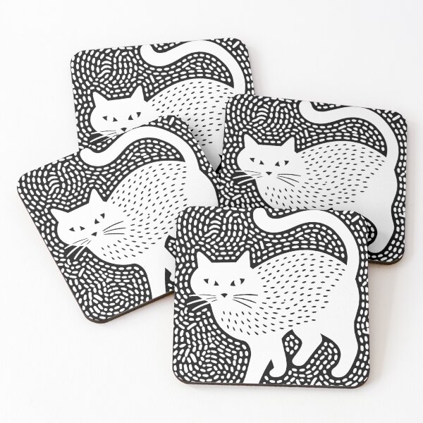 Item preview, White Dotty Cat designed and sold by Chrisseee.