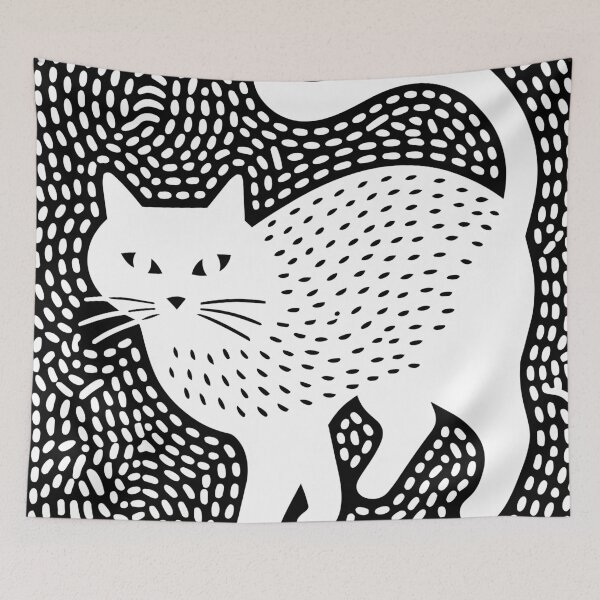 Item preview, White Dotty Cat designed and sold by Chrisseee.