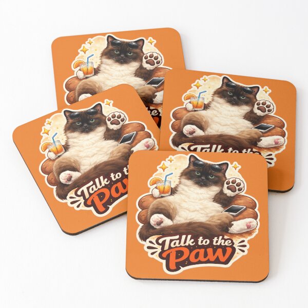 Item preview, Talk to the Paw – Sassy Cat designed and sold by Mojibebe.